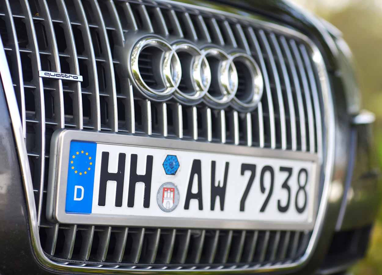 Oldtimer - Kategorie: AUDI - Bild: Audi A7 Kennzeichenhalterung in