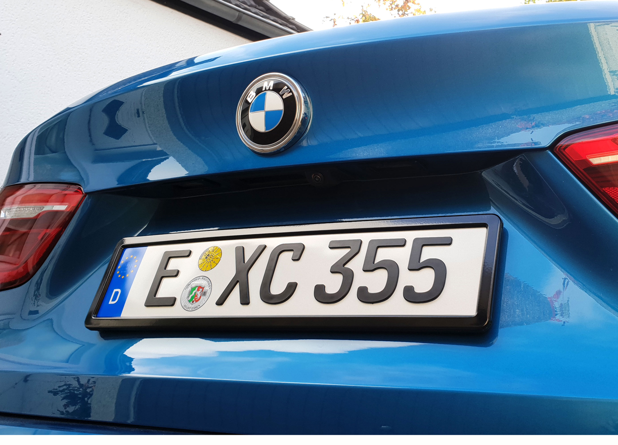 Kennzeichen Nummernschildhalter für Sport Stoßstange passt für BMW