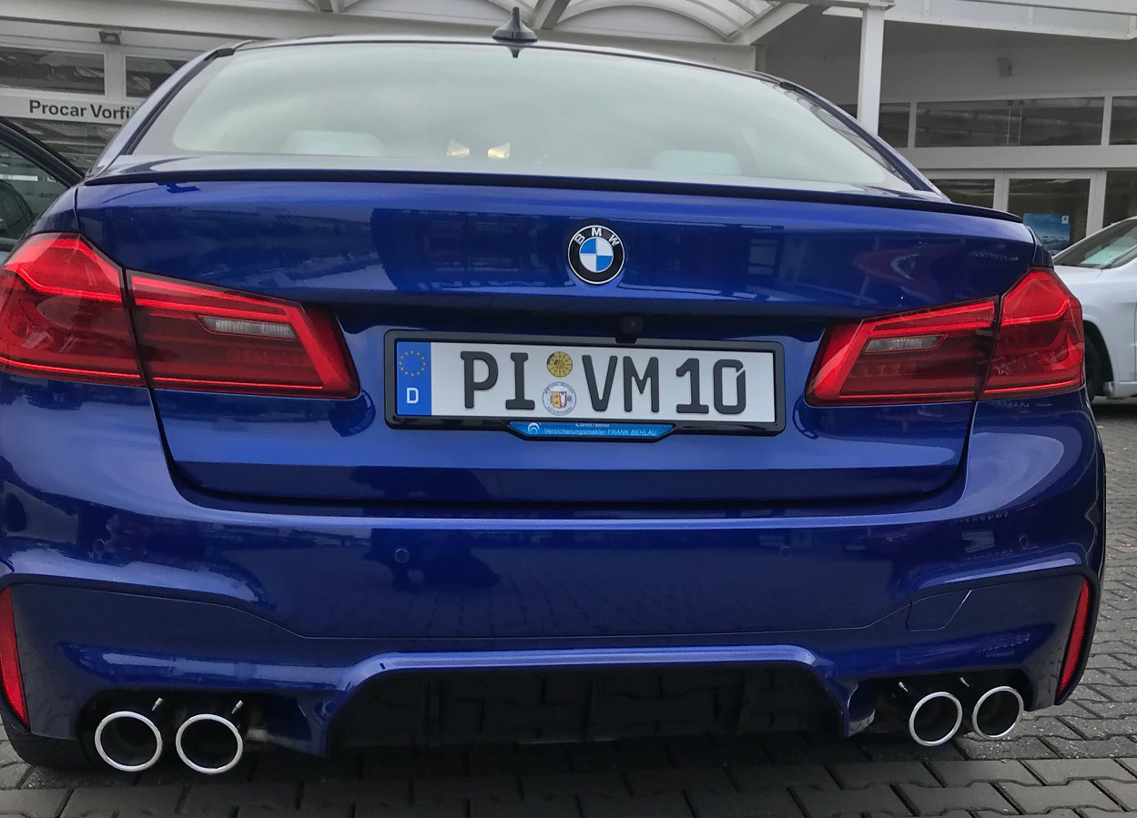 BMW M Performance Kennzeichenhalter Nummernschildhalter :: GOLDI