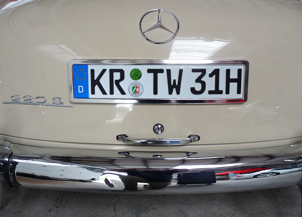 Mercedes Benz Classic 3D Effekt Kennzeichenhalter Nummernschildhalter  Oldtimer!