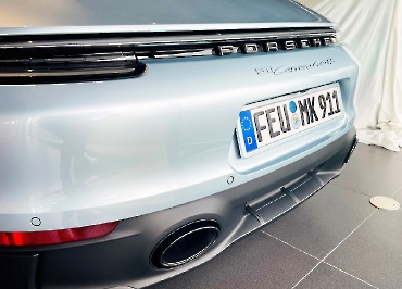 CarSign Kennzeichenhalter für Porsche lackiert in Wagenfarbe