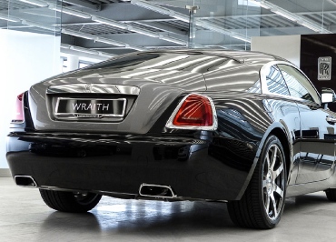 Rolls-Royce Wraith Kennzeichenhalter Edelstahl Chrom und Inlay 