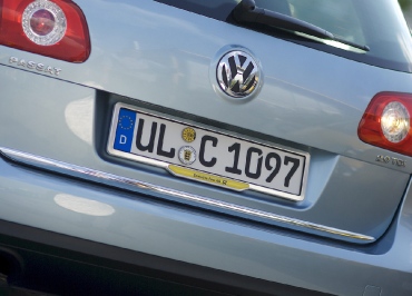 VW Volkswagen Kennzeichenhalter Fuhrpark Inlay 